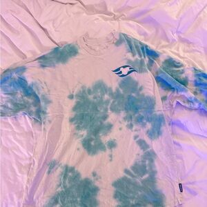 Disney Blue and White Tie-Dye Jersey